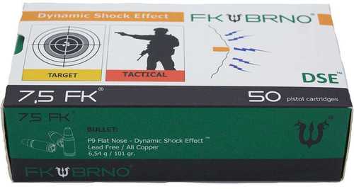 Italian Firearms Group FK Brno 7.5 FK F9 Ammunition High Velocity 101 Grain Flat Nose 50 Rounds